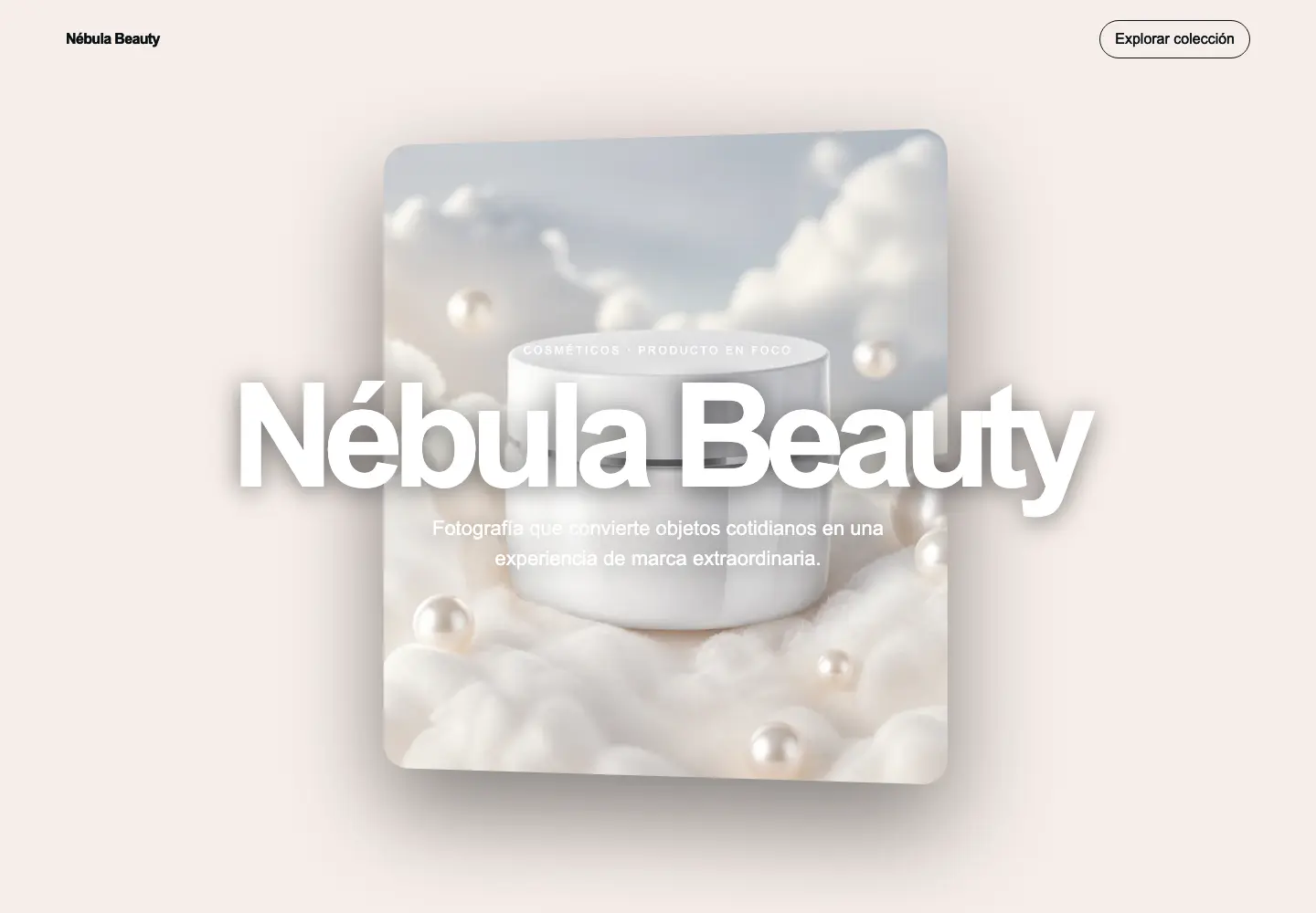 Nébula Beauty — 3D Scroll Cosmetics Store