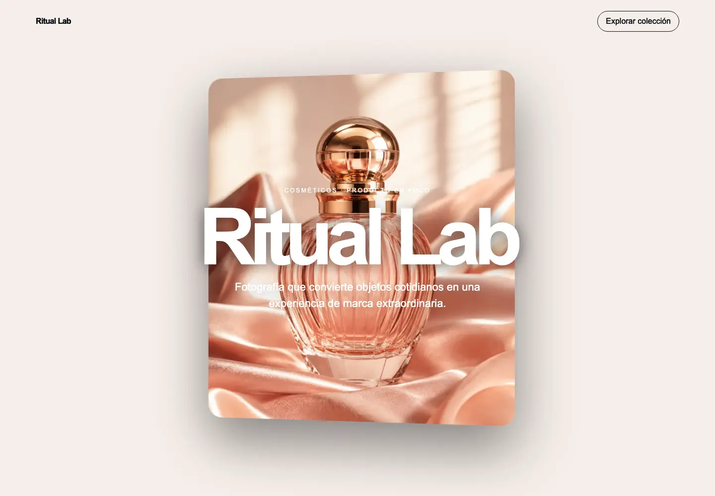 Ritual Lab — 3D Scroll Cosmetics Store