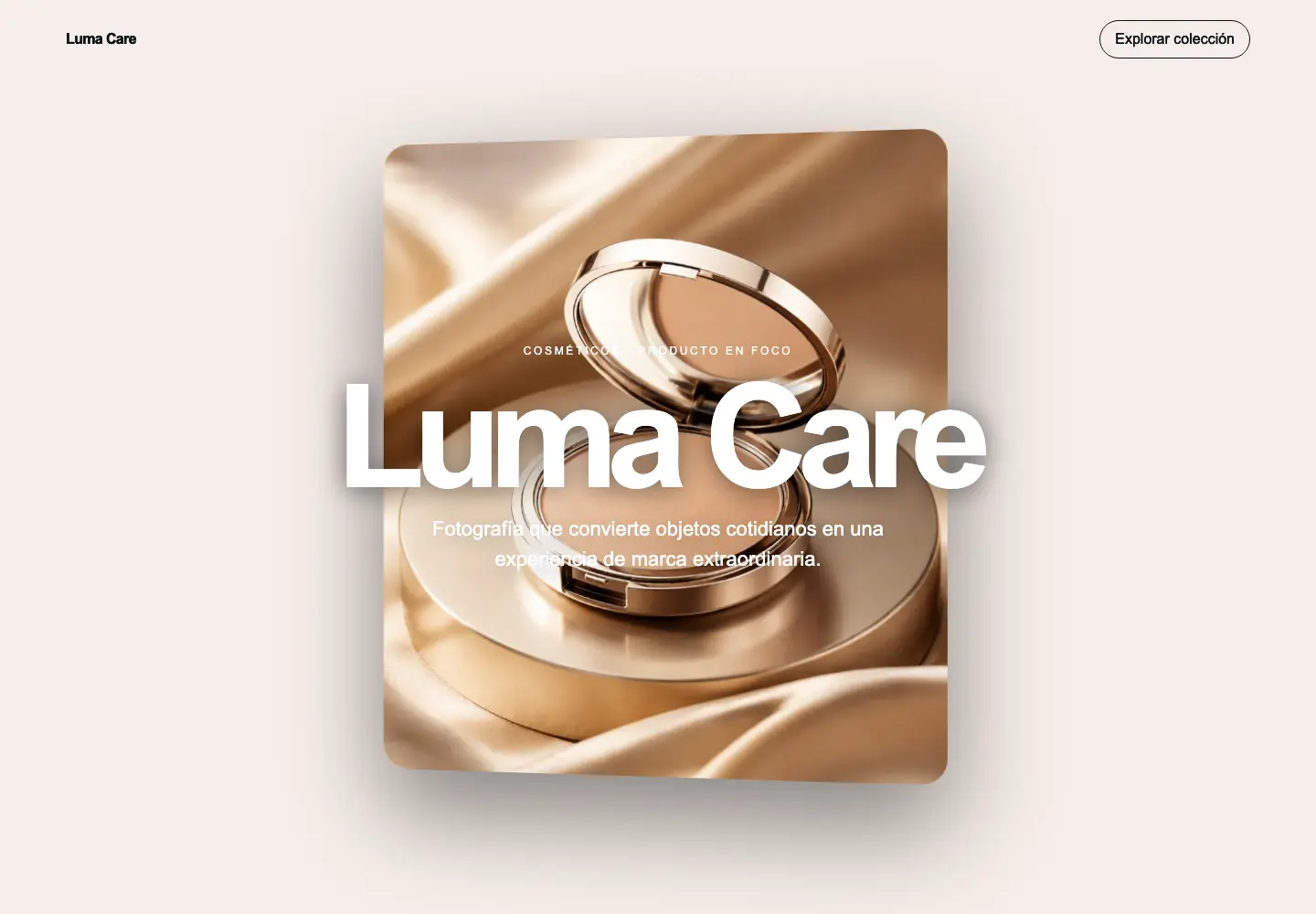 Luma Care — 3D Scroll Cosmetics Store