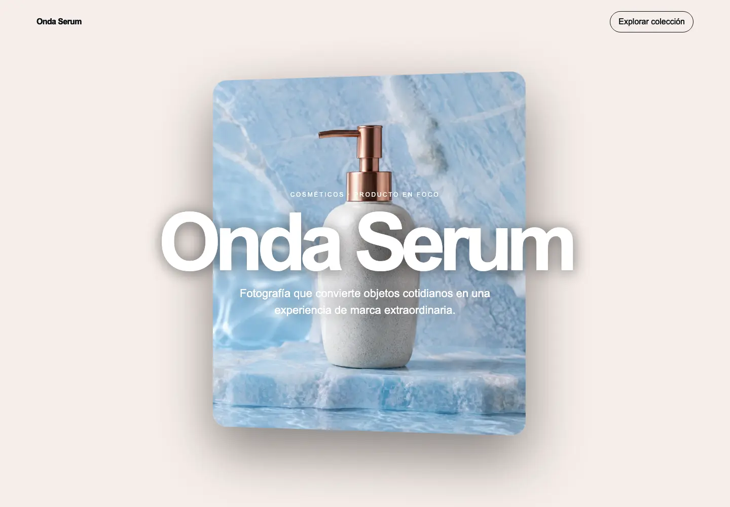 Onda Serum — 3D Scroll Cosmetics Store