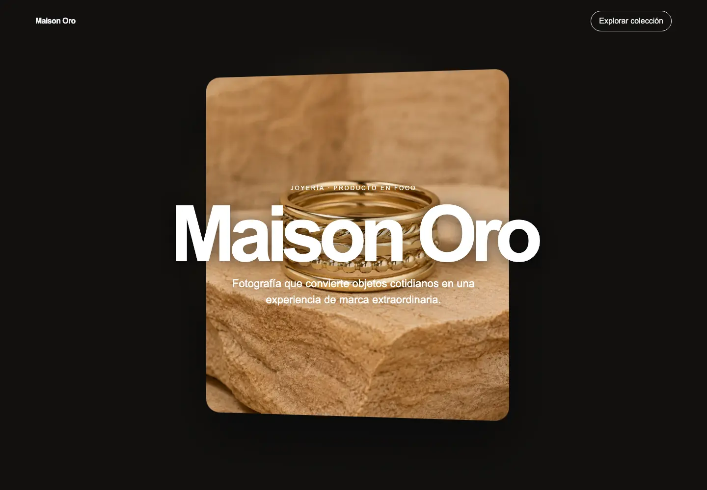 Maison Oro — 3D Scroll Jewelry Store
