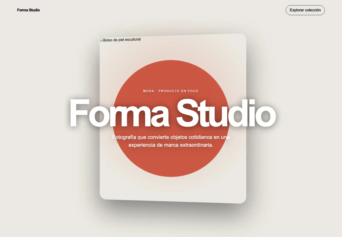 Forma Studio — 3D Scroll Fashion Store