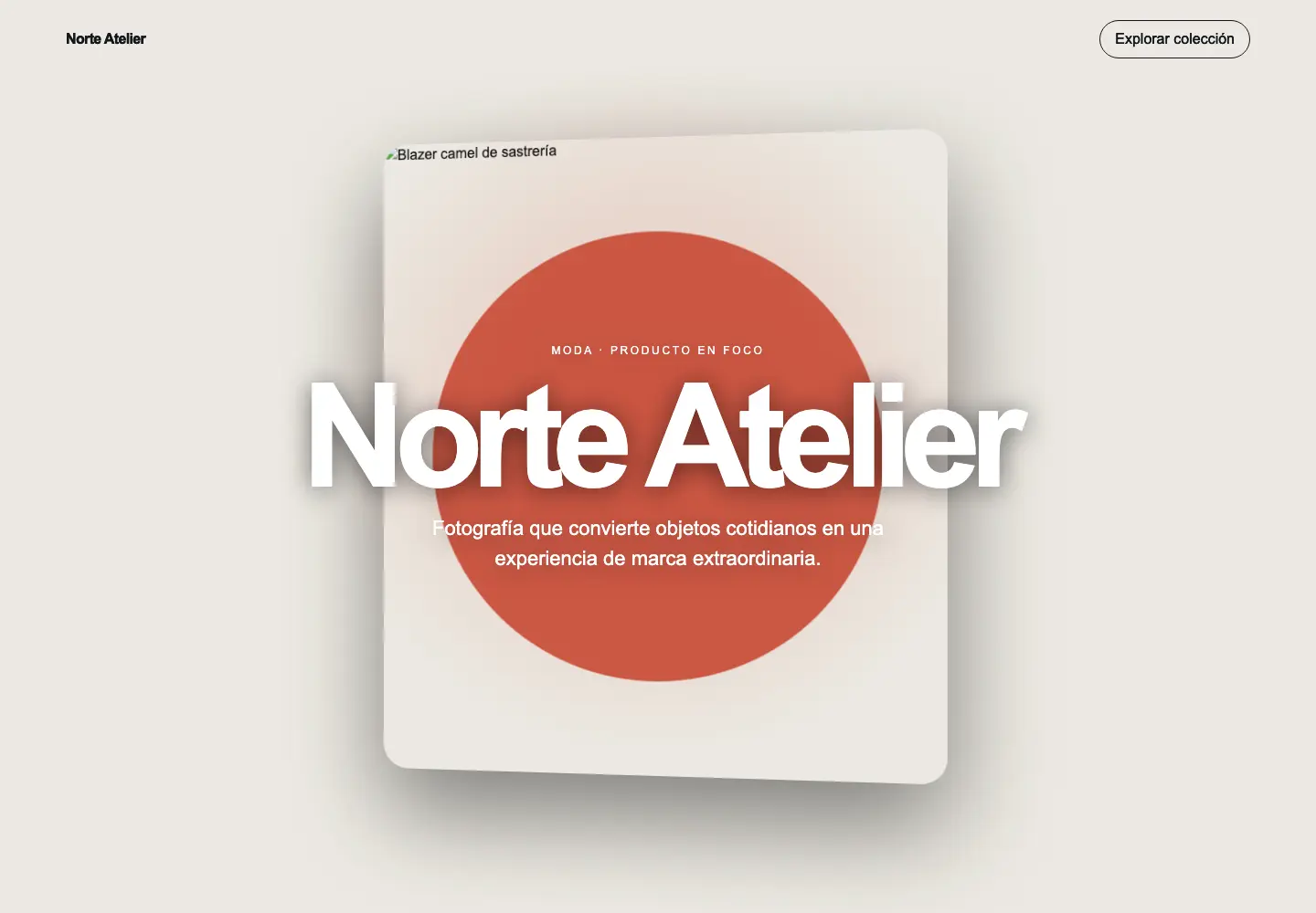 Norte Atelier — 3D Scroll Fashion Store