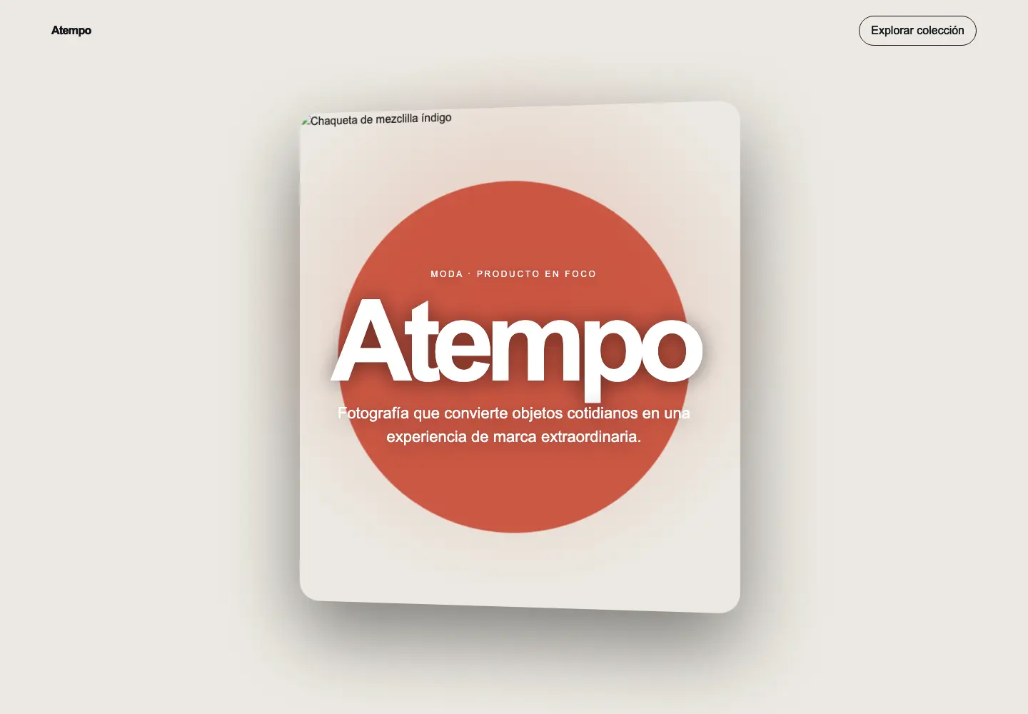 Atempo — 3D Scroll Fashion Store