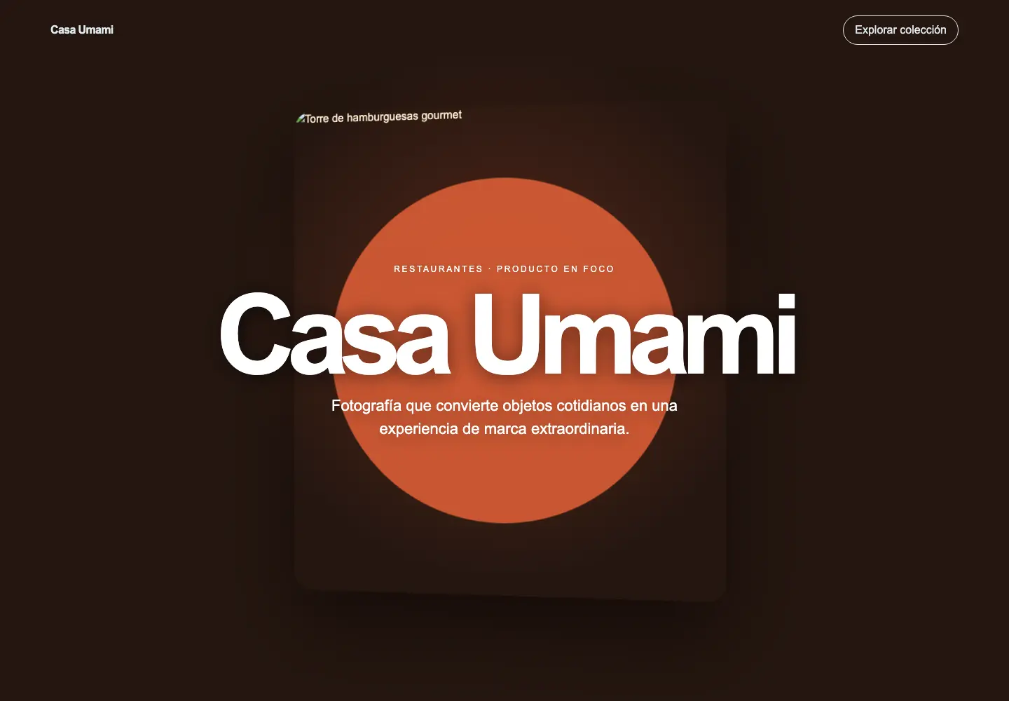 Casa Umami — 3D Scroll Restaurants Store
