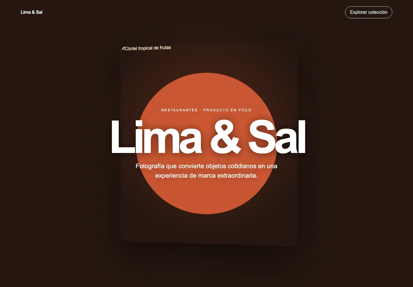 Lima & Sal — 3D Scroll Restaurants Store