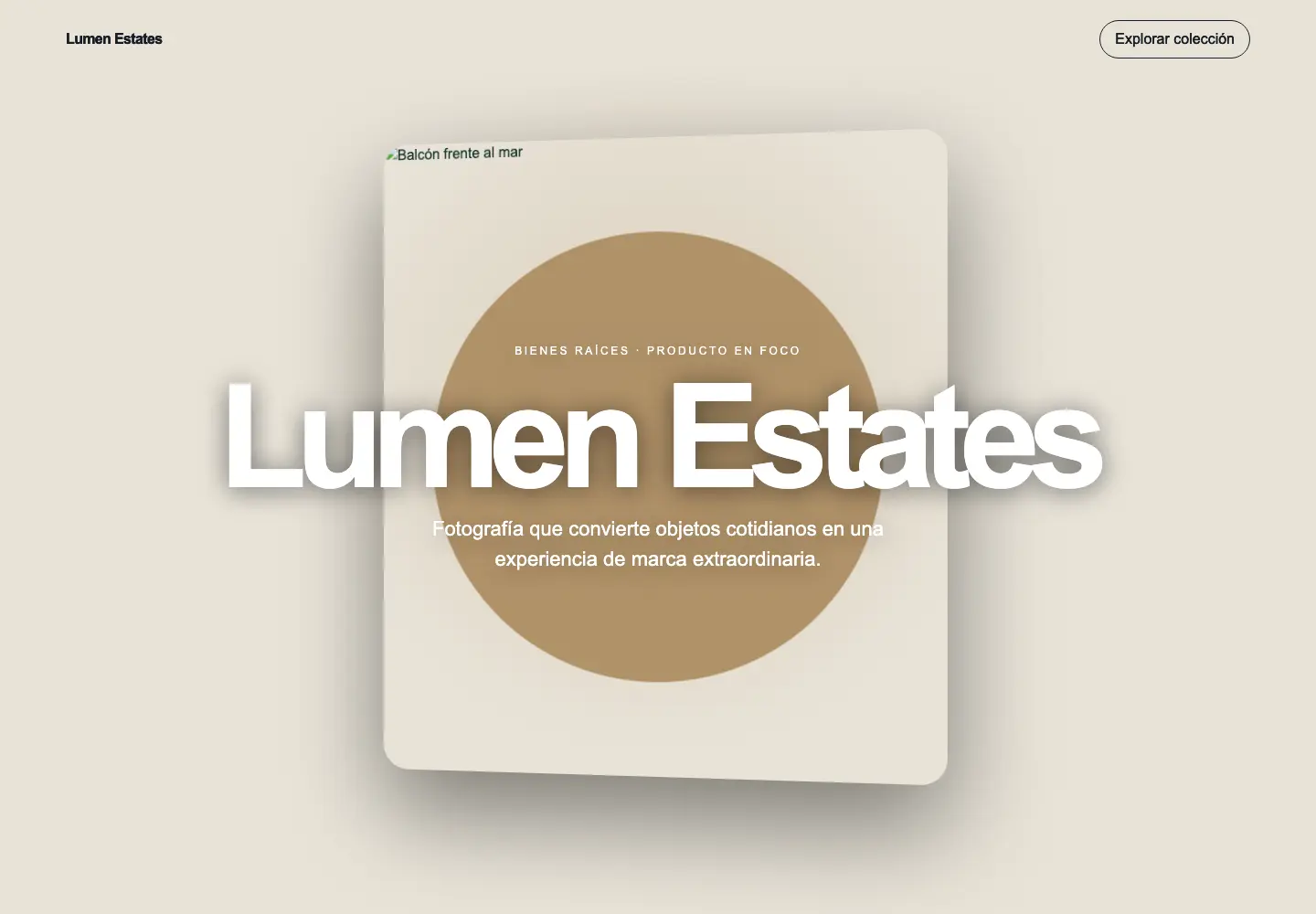 Lumen Estates — 3D Scroll Real Estate Store