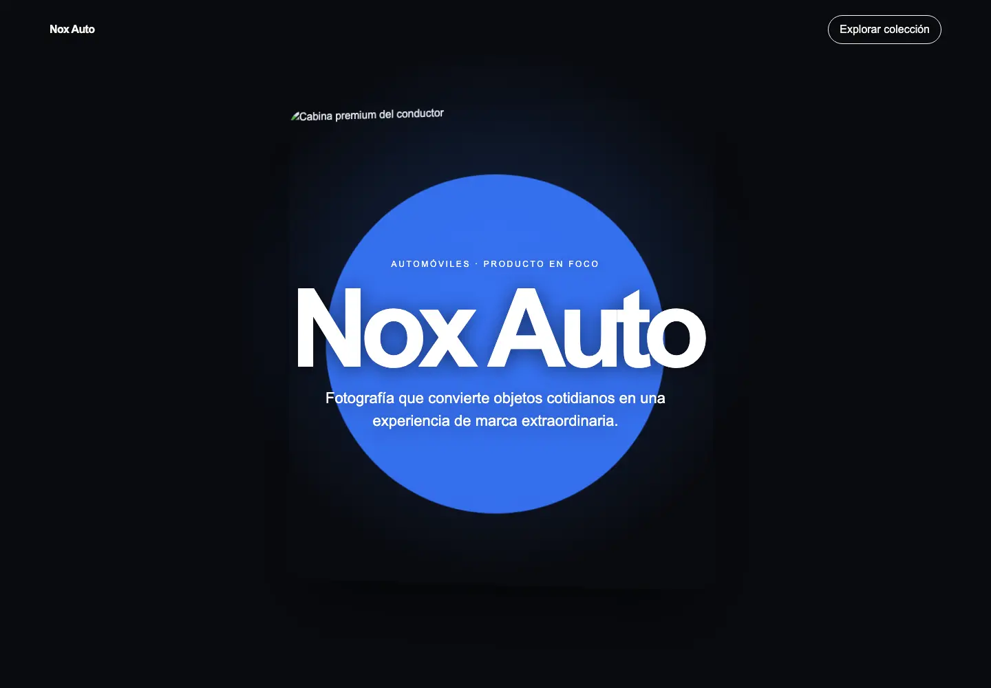 Nox Auto — 3D Scroll Automotive Store