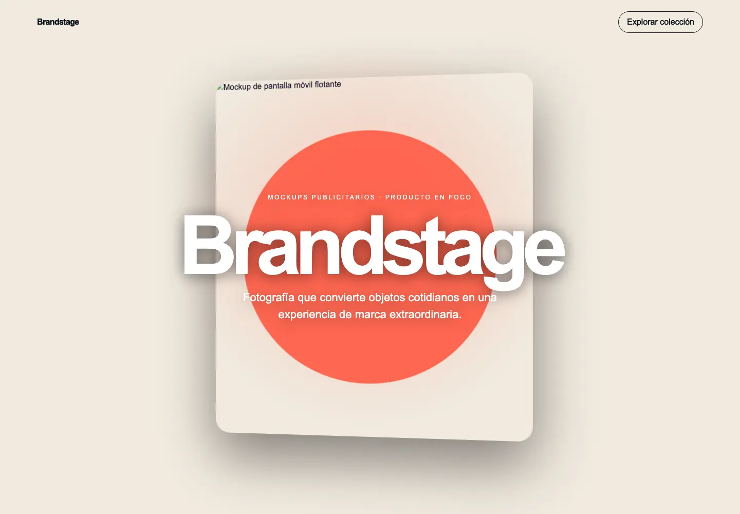 Brandstage — 3D Scroll Advertising Mockups Store