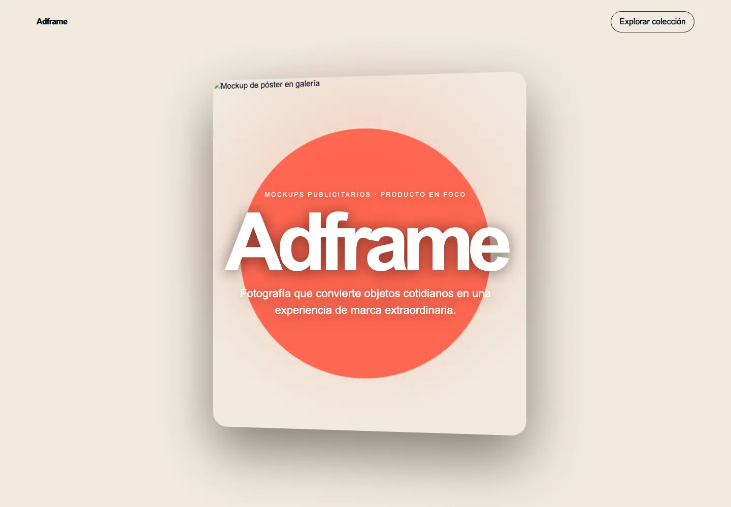 Adframe — 3D Scroll Advertising Mockups Store