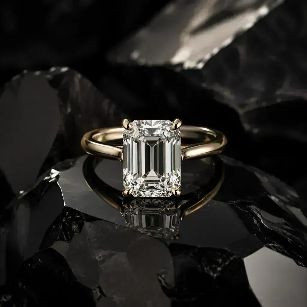Obsidian Diamond Ring