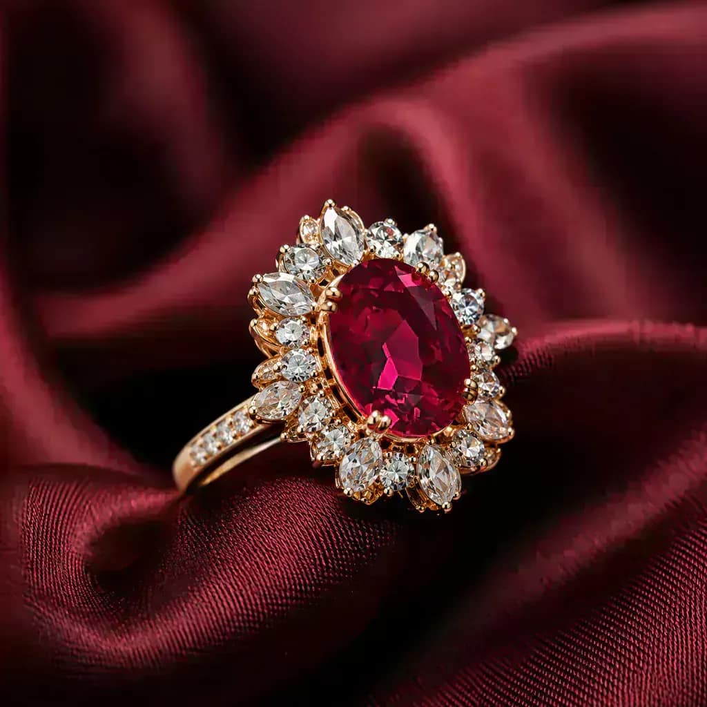 Ruby Cocktail Ring
