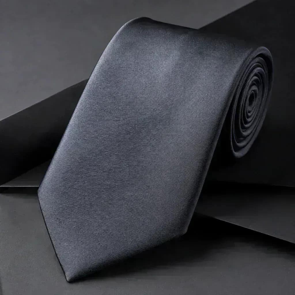 Charcoal Silk Tie