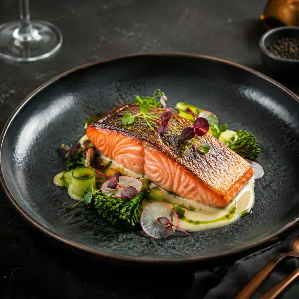 Fine Dining Salmon