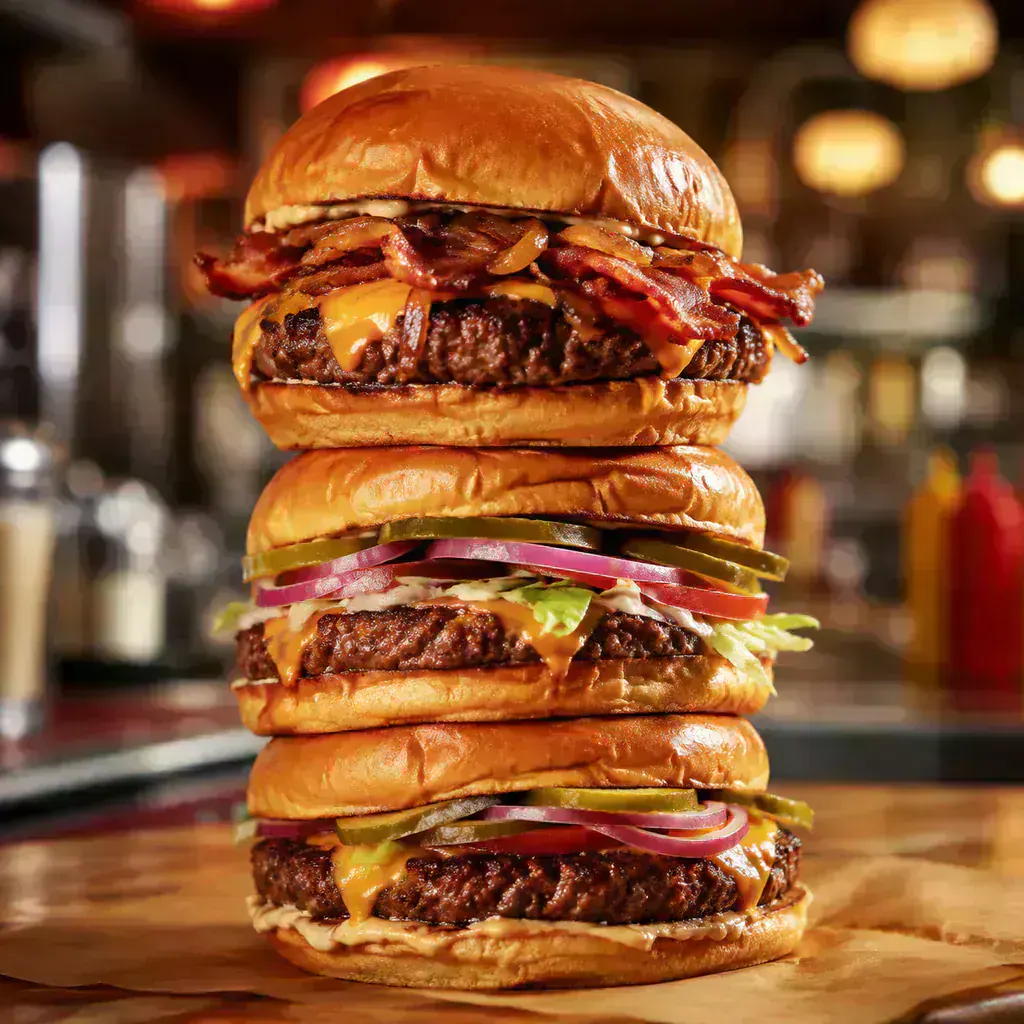 Gourmet Burger Stack