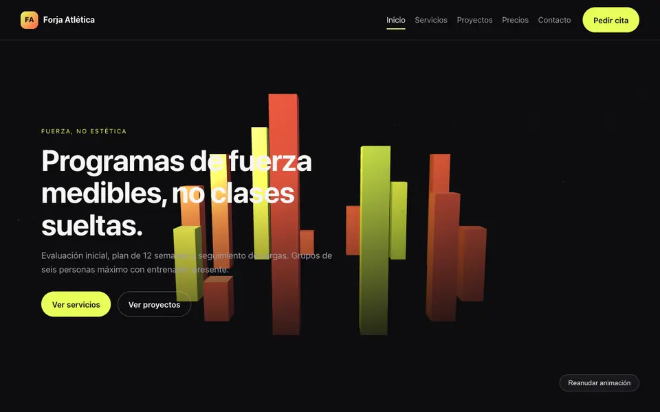 Forja Atlética — 3D Centro de entrenamiento
