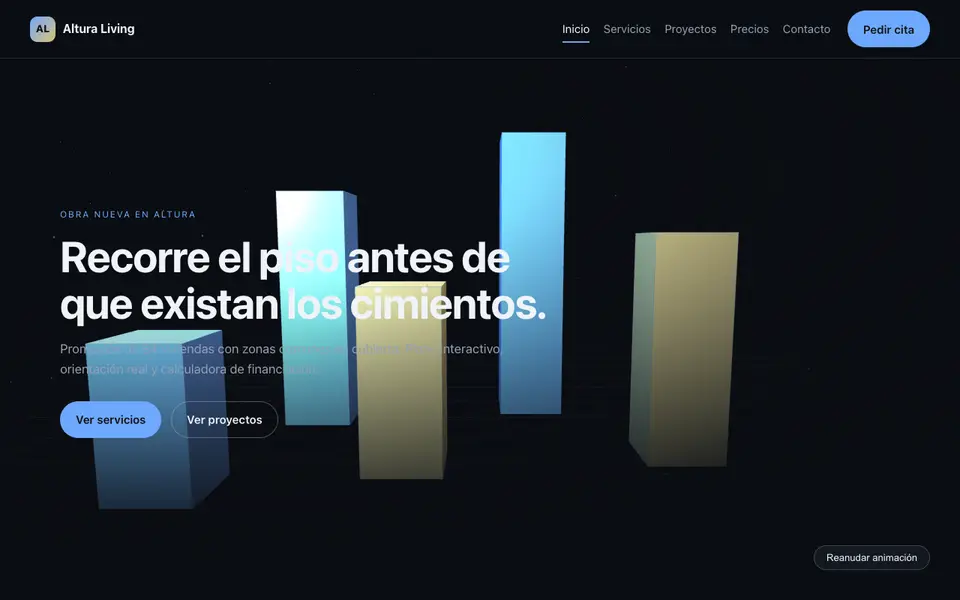Altura Living — 3D Promoción residencial