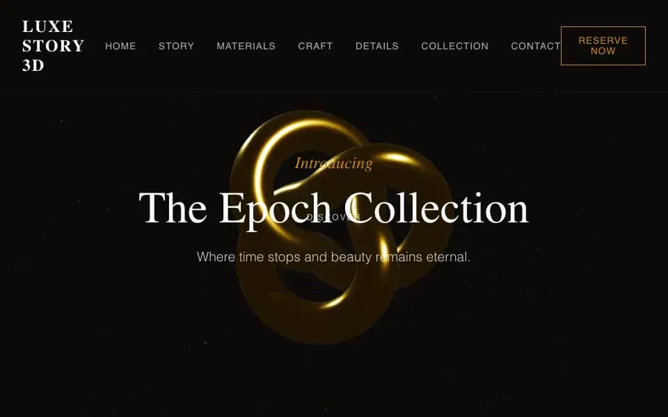 3D Luxury Product Scene with Video Storytelling