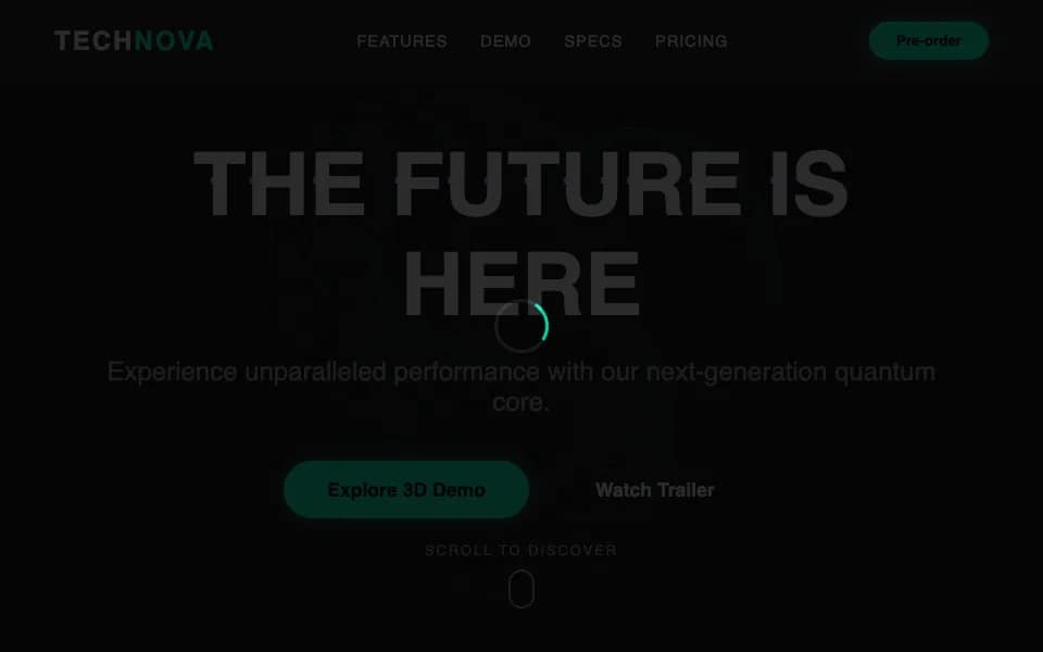3D Tech Product Scene with Video Demo and Technical Hotspots