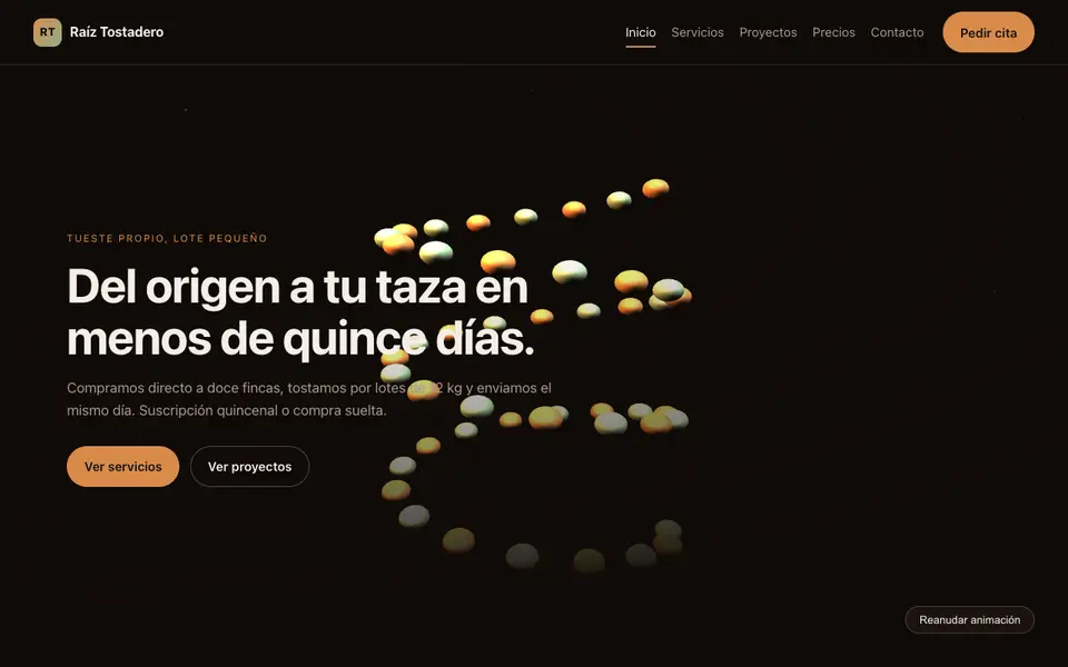 Raíz Tostadero — 3D Café de especialidad