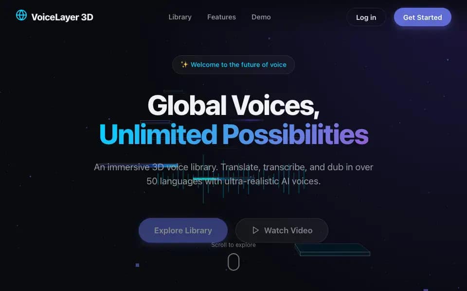 3D Translator Library — Voice and language