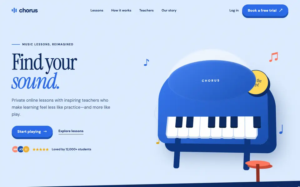 Chorus — Interactive 3D Music Lessons