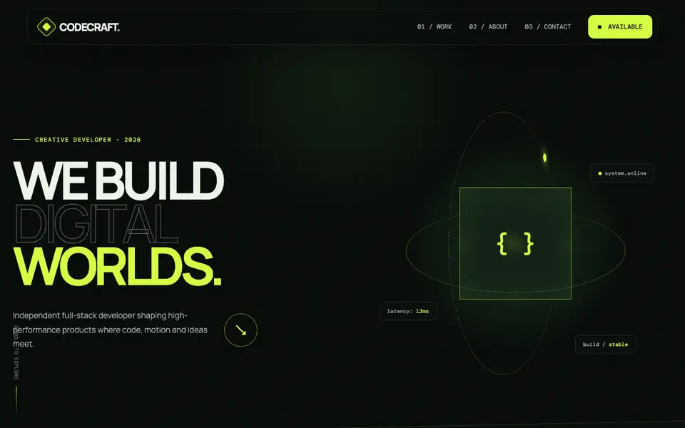 CodeCraft Developer Portfolio