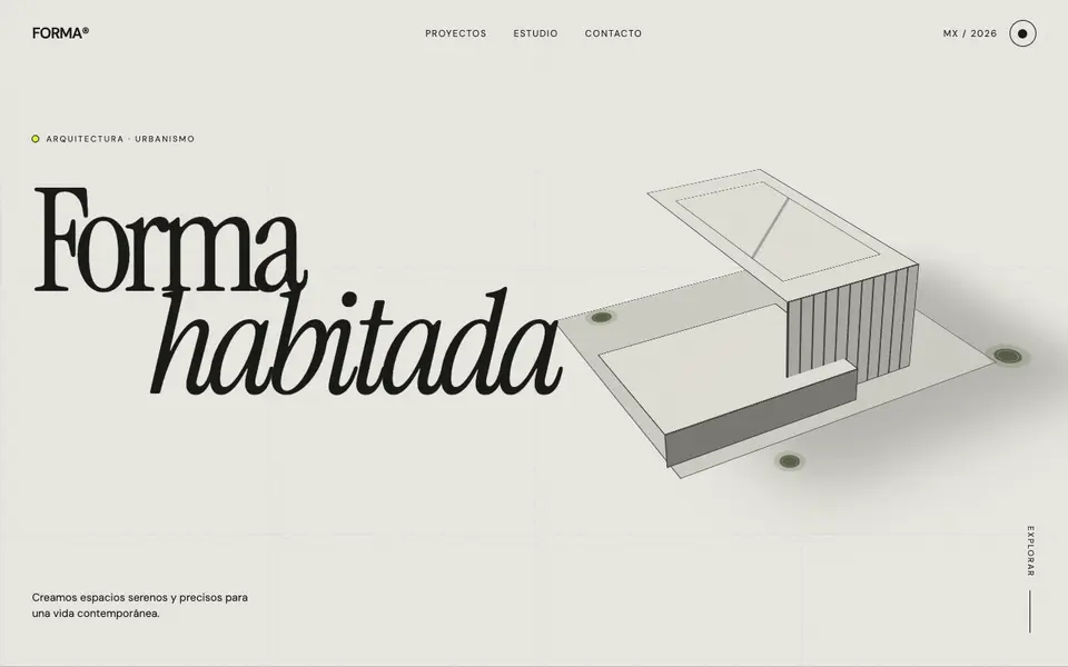 Forma — 3D Architecture Portfolio