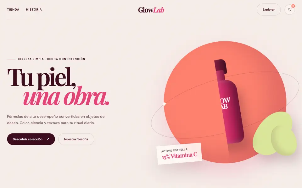 GlowLab — 3D Beauty Shop
