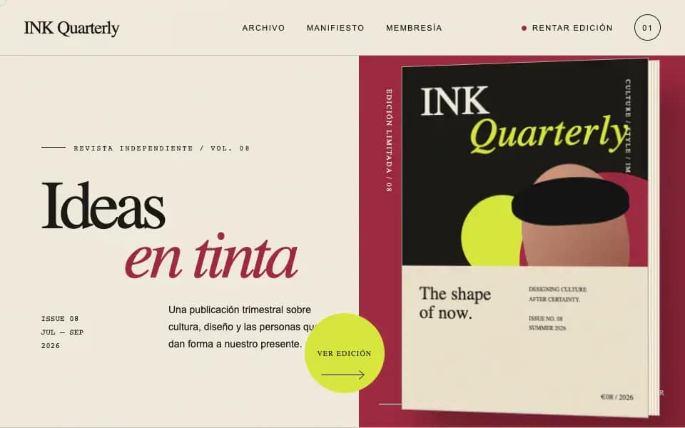 INK Quarterly — Independent Culture Magazine