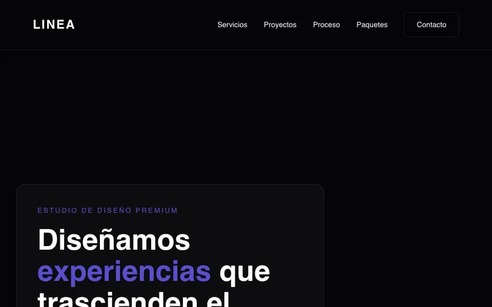 Linea — Minimal design studio