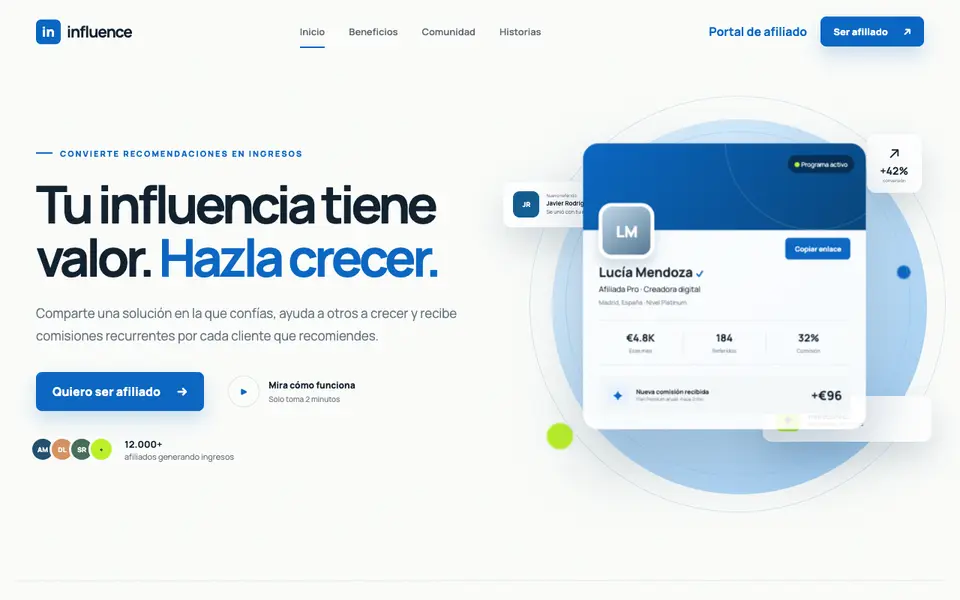Affiliate Program 3D Landing Page