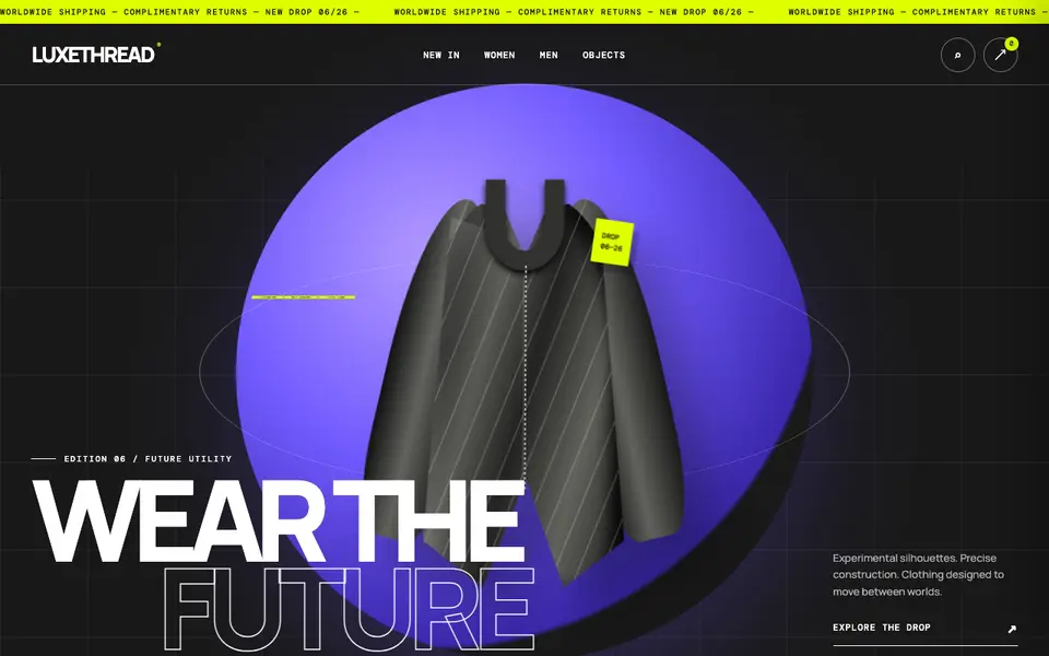 LuxeThread 3D Fashion Store