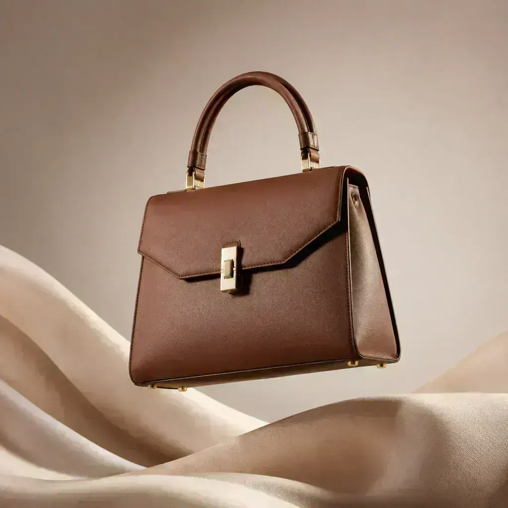 Bolso de piel escultural