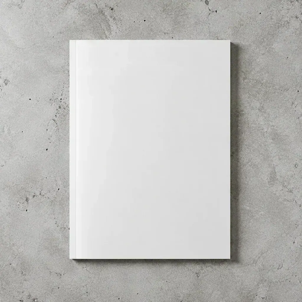 Mockup editorial de revista
