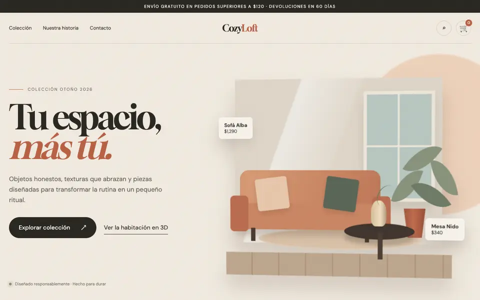 Vista previa de Commerce Drop